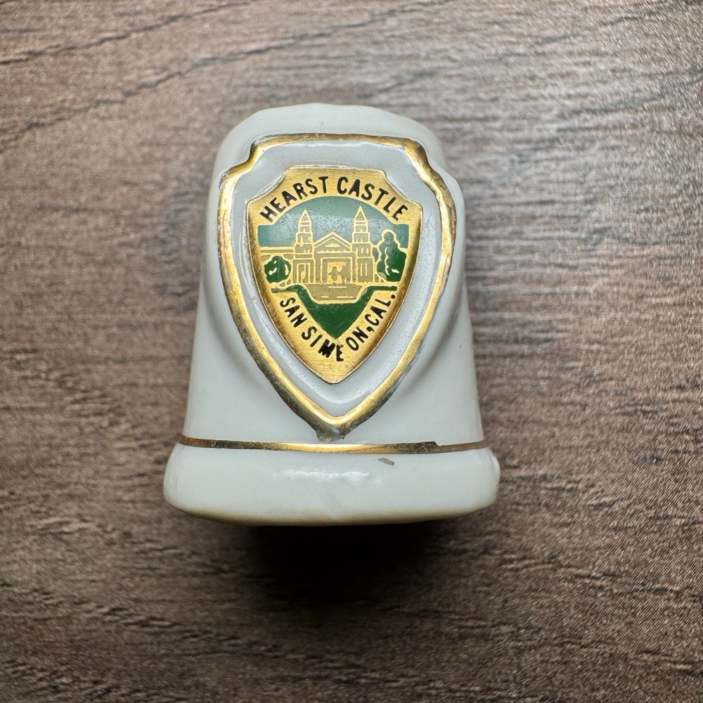 Hearst Castle Thimble Vintage Souvenir Collectible